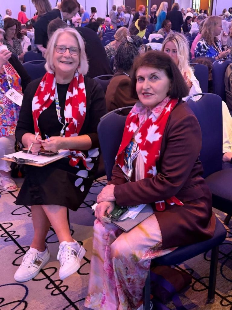 With Governor Wendy from Australia Monitoring during the voting